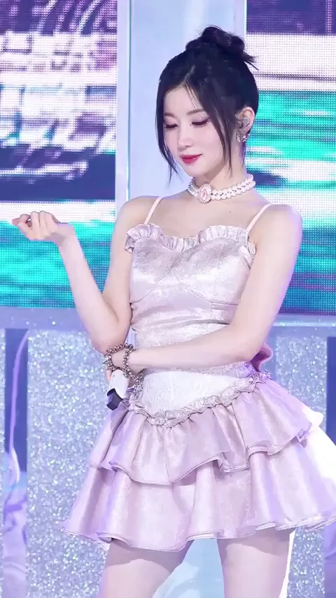 Asa from BABYMONSTER Teasing in Tiny Pink Skirt