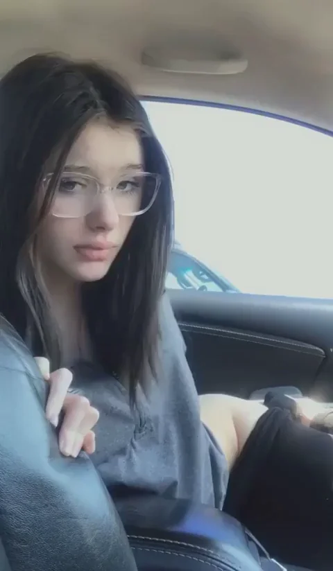 naughty teen fingers her ass before class