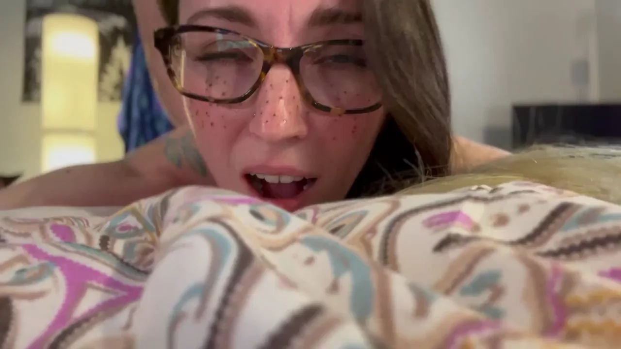 He fucked my glasses off.