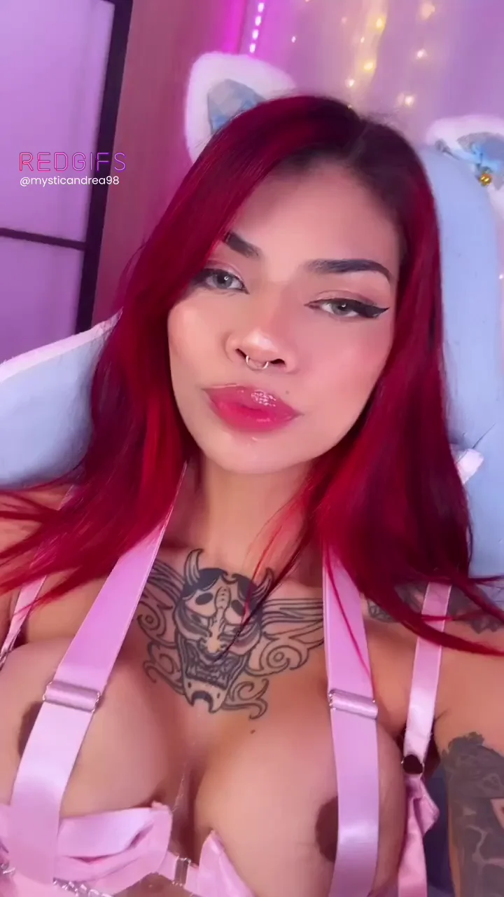 This whore is eager for you to slide your huge cock into her throat