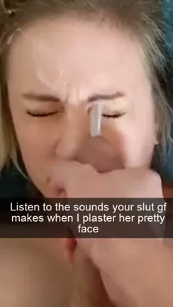 Slut GF's Pretty Face Plastered in Cum, Regret Sounds Hot AF
