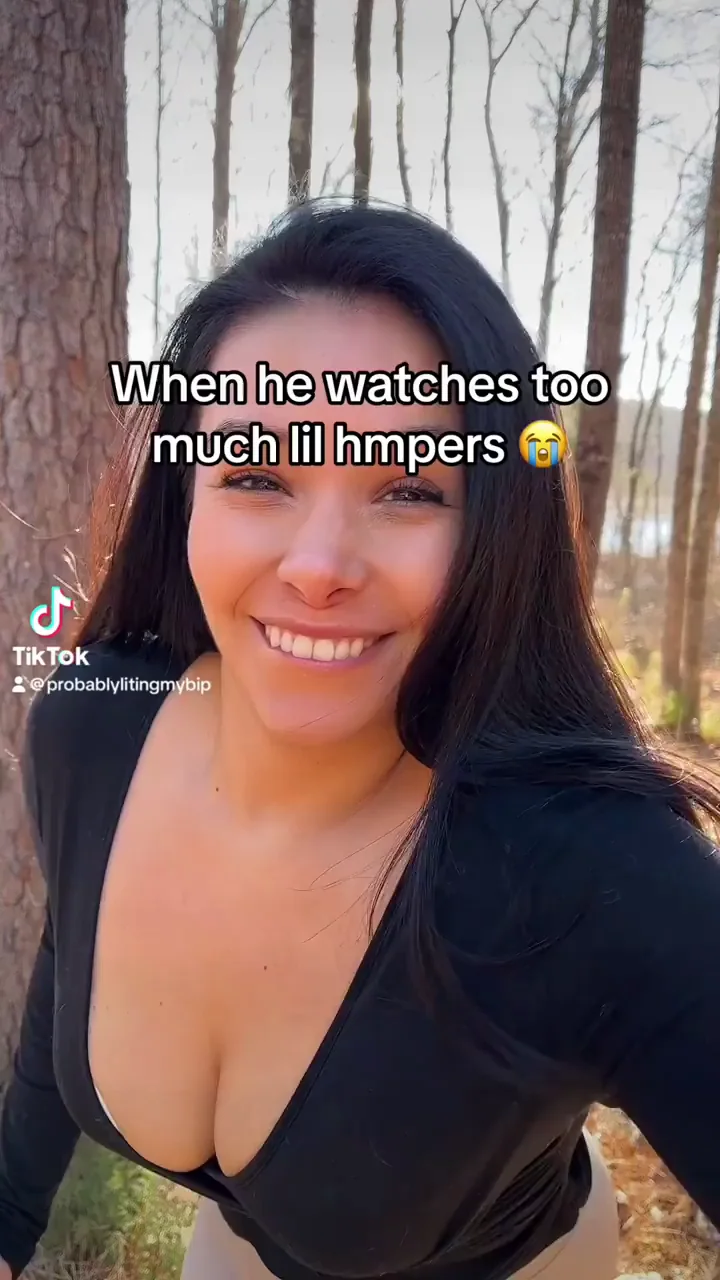 TikTok Thot's Lil Humpers Tease in the Woods 😈🍑