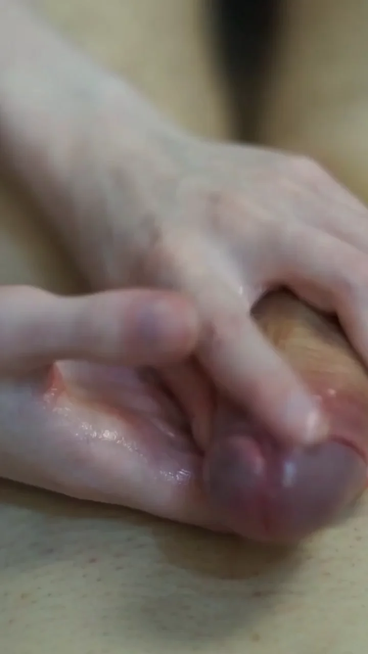🔥 Loving Every Stroke on His Thick Cock Balls 💦