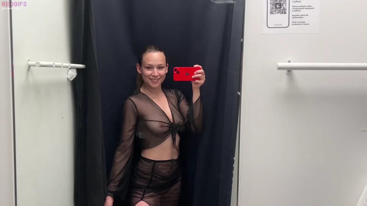 Back in the Changing Room Slipping into Sheer Slutty Lingerie 💕