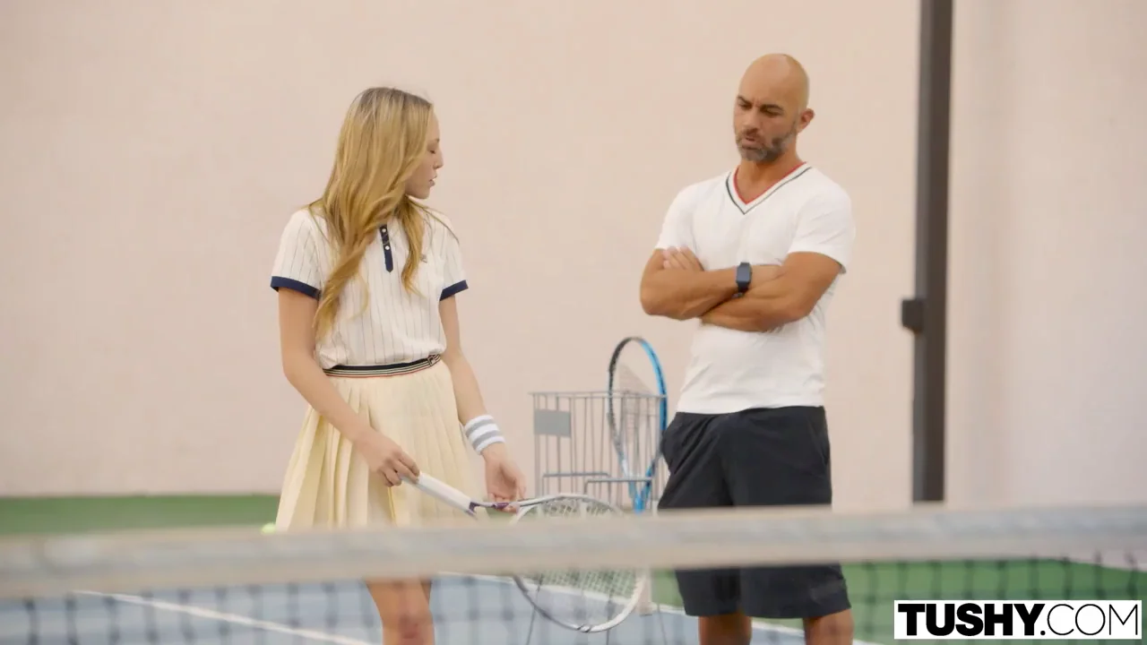 Aubrey Star Lets Her Tennis Teacher Fuck Her Ass