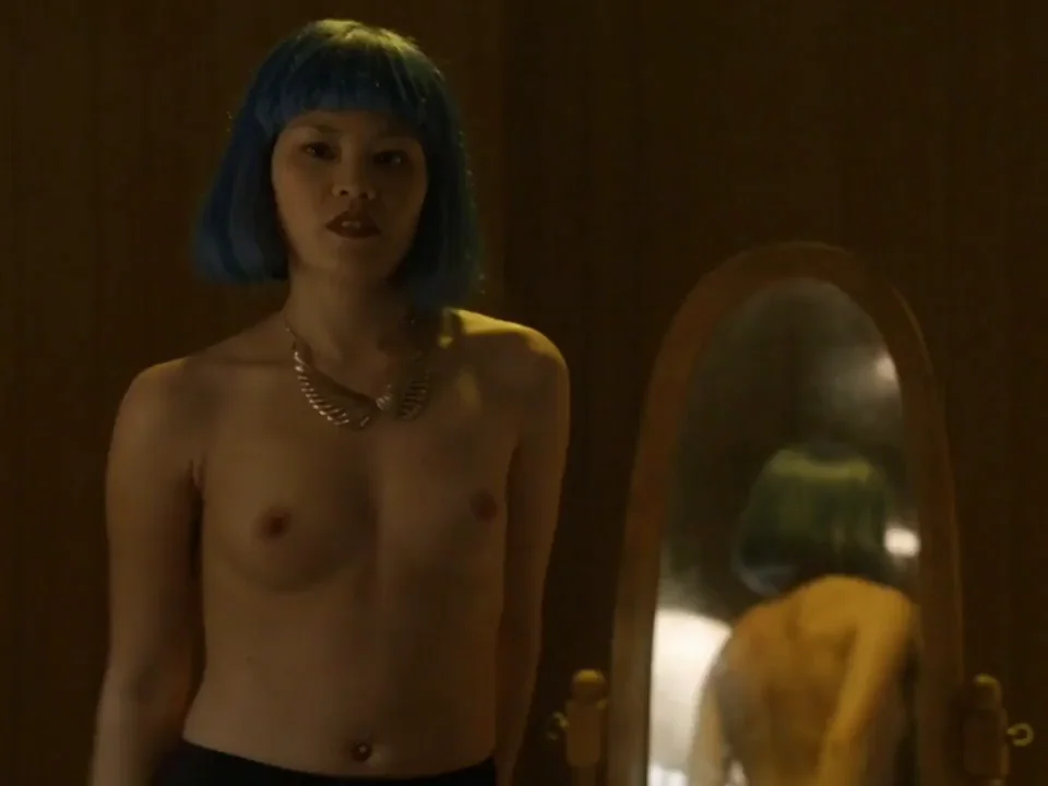 Shiva Negar & Loretta Yu's Topless Tease with Kaniehtiio Horn in Hemlock Grove Heat