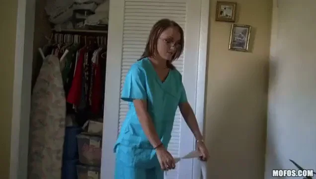 Carrie's Juicy Nurse Tits Tease 😍💦