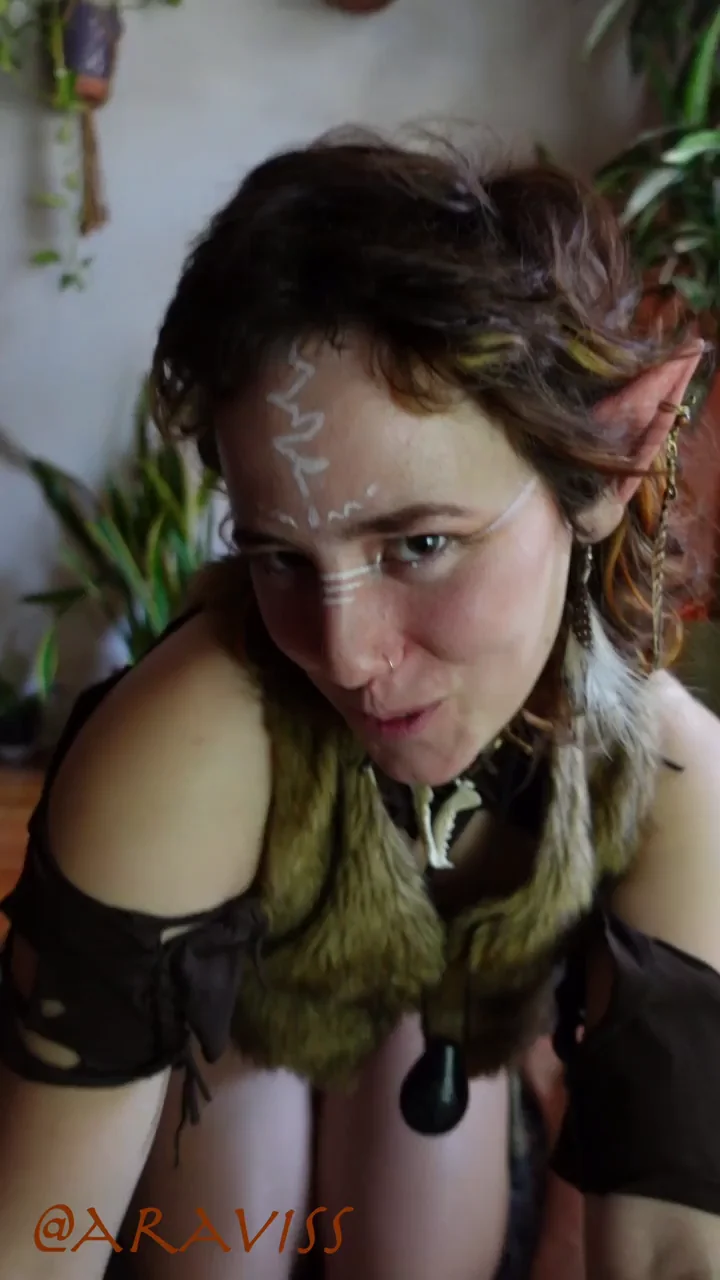 Perky Elf Slut Flashing Her Taut Titties