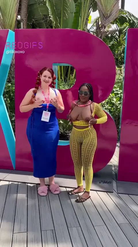 Me and my bestie want to show you our tits