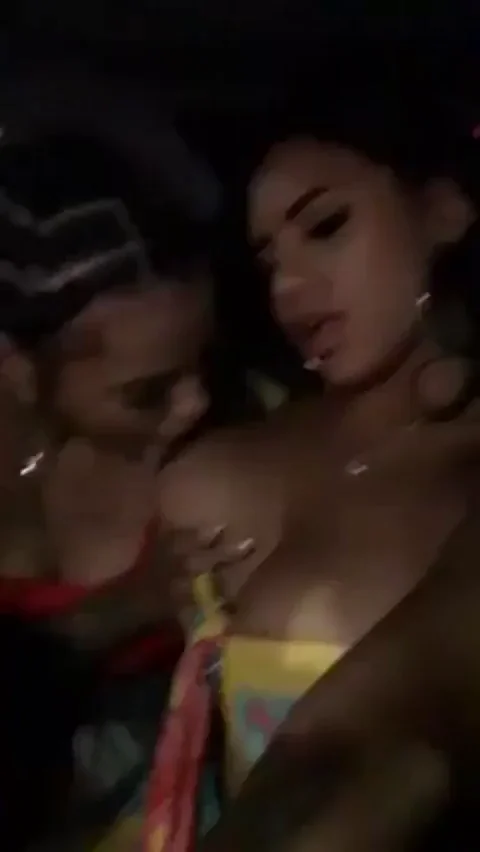 In the car