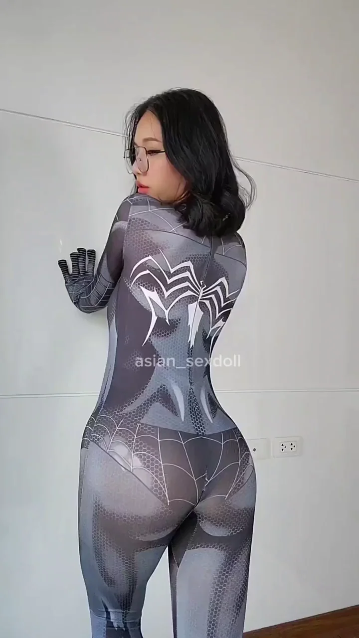 Spider-Gwen Cosplay Slut's Webshooter Malfunction Tease