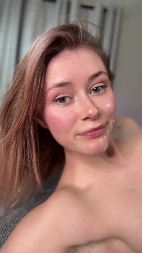 I love watching his load drip down my face