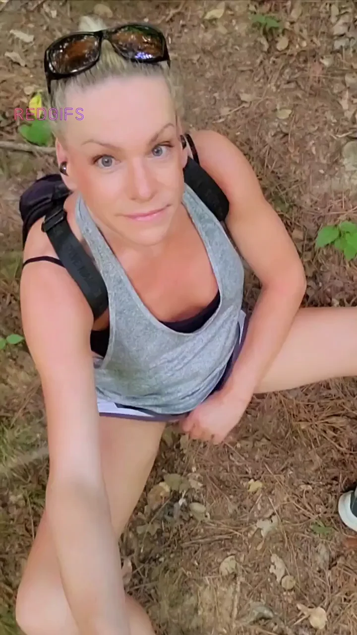 Trail Tease: Big Dick Girl's Outdoor Playtime 🍆🌲😋