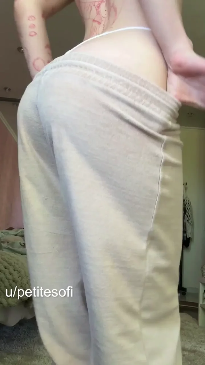 My new hobby is taking off my panties to show my ass