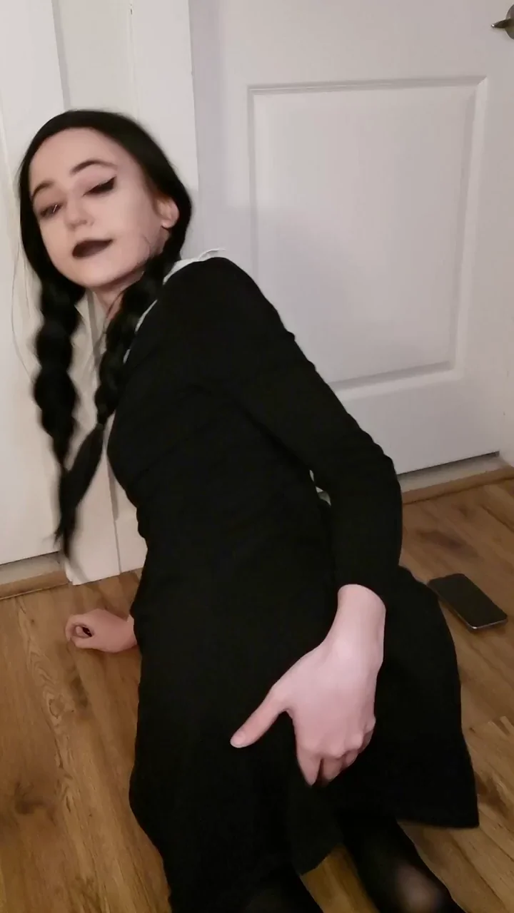 Wednesdays are for Wednesday! Would you still nail me from behind dressed like this? [F]