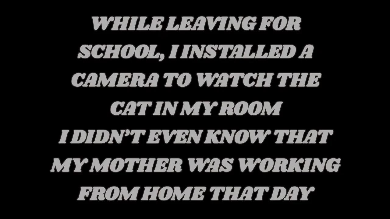Once, after filming my mother on video, I couldn’t calm down for a long time.