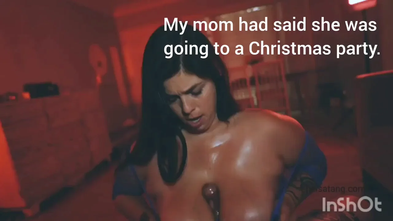 Stoned MILF Mom Craves Son's Cock at Xmas Bash 🎄🍆💦