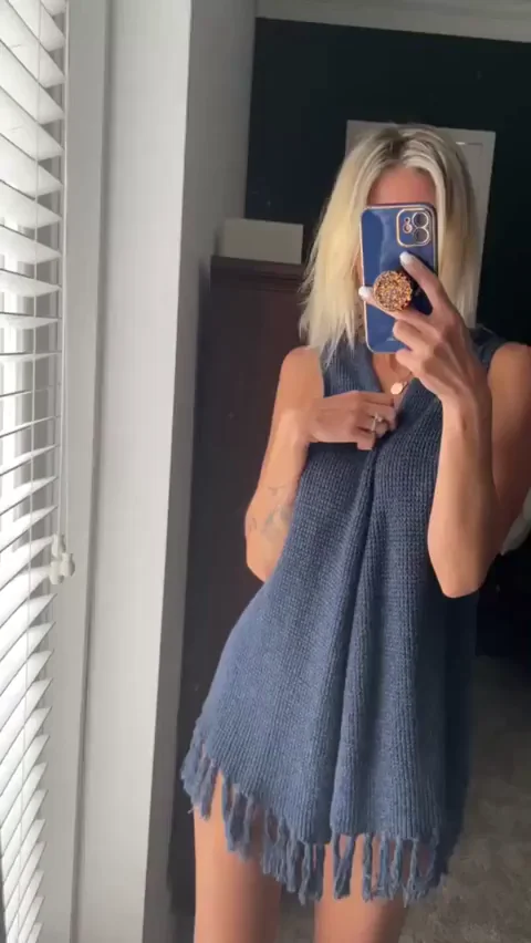 Slutty Fringed Dress Tease: My Naughty Daily Outfit 😈