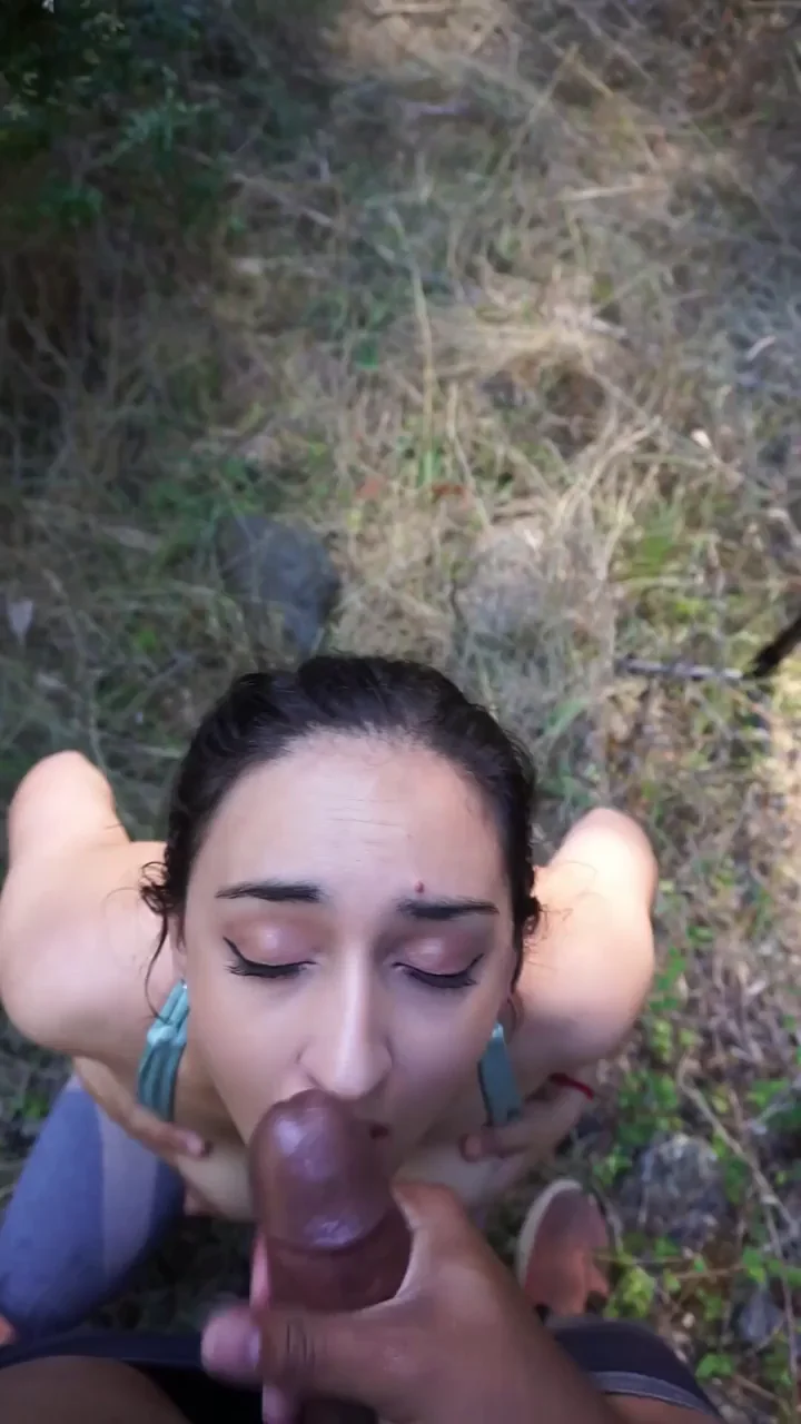 Hiking is always fun especially with a thick cum facial.
