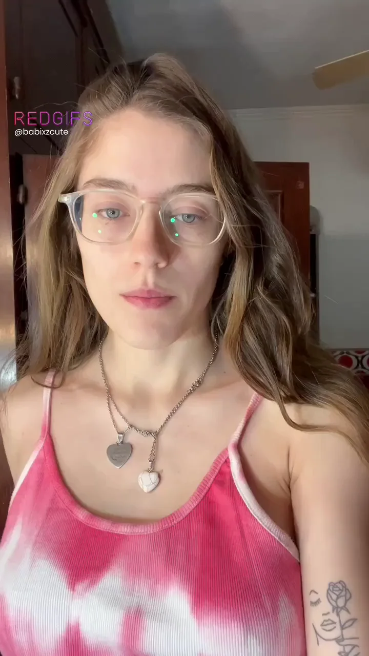 Nerdy Glasses Slut Flaunts Her Perky Fuck-Titties