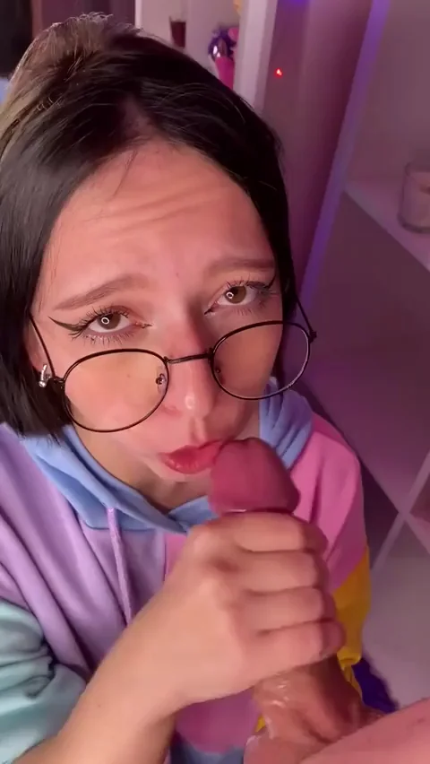 Hoped for Cum on Glasses but Got Eyes Blasted 😩💦👓