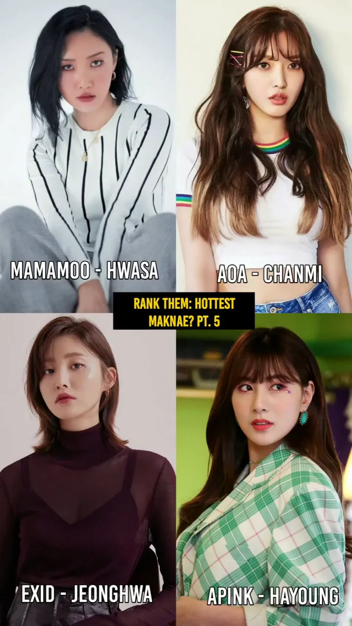 🔥 Hwasa vs Chanmi vs Jeonghwa vs Hayoung: Sexiest K-Pop Sluts Battle! 💦