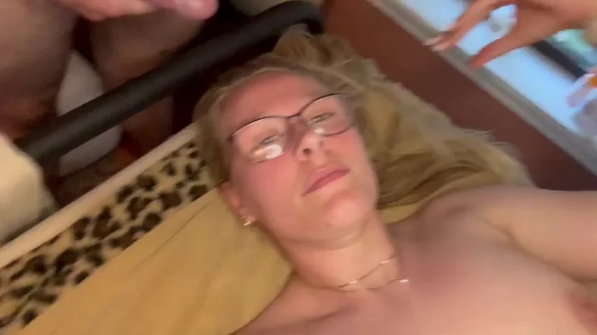 Getting cum blasted all over my braces and glasses