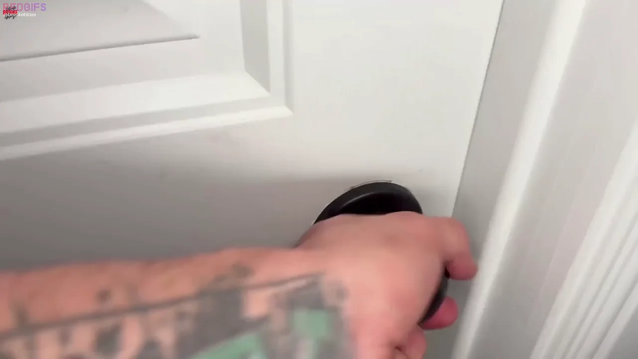I wonder what my husband is about to see behind the door
