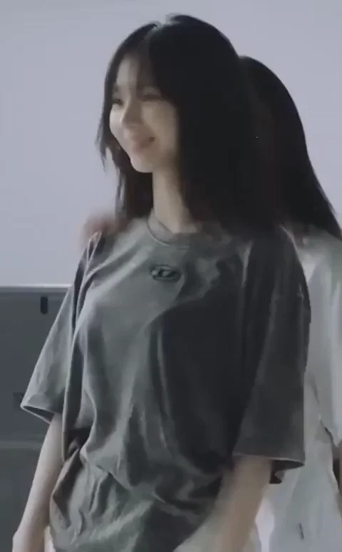 Karina's Slutty Oversized Tee Tease - aespa Kpop Fap Fuel