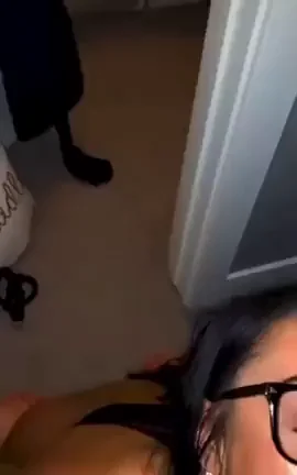 💦 Monster Load All Over Her Slutty Glasses 😈