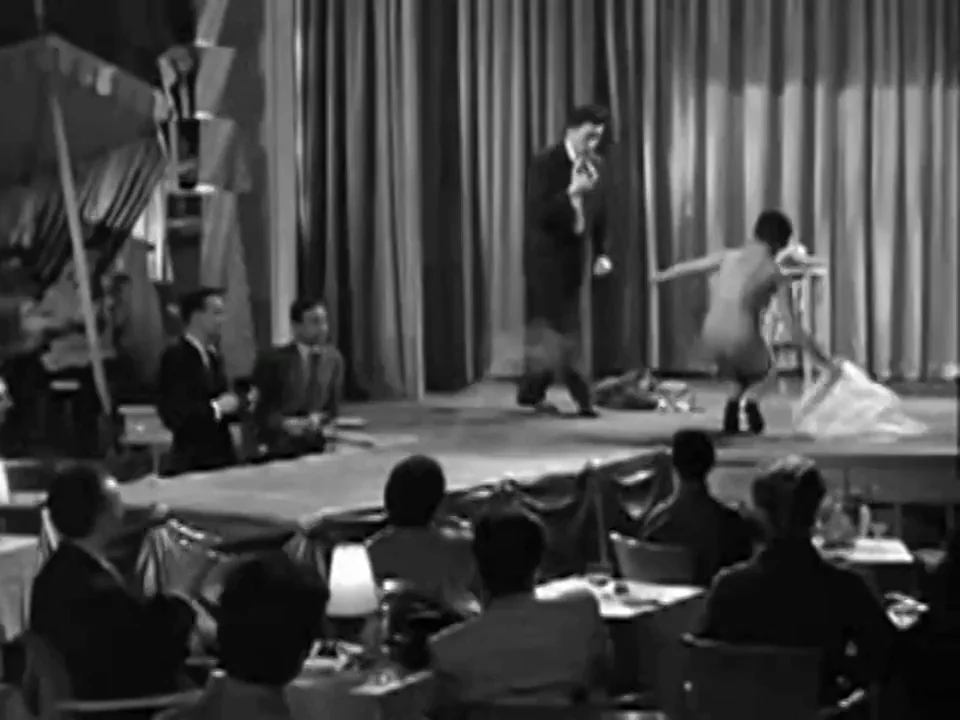 Brigitte Bardot (and other nude stripteasers) in the 1956 French comedy "En effeuillant la marguerite" [Plucking the Daisy]
