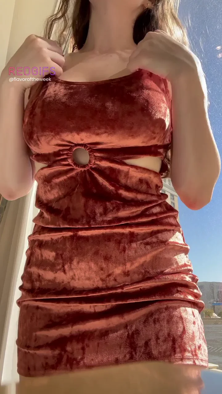 No bra or panties under my dress today