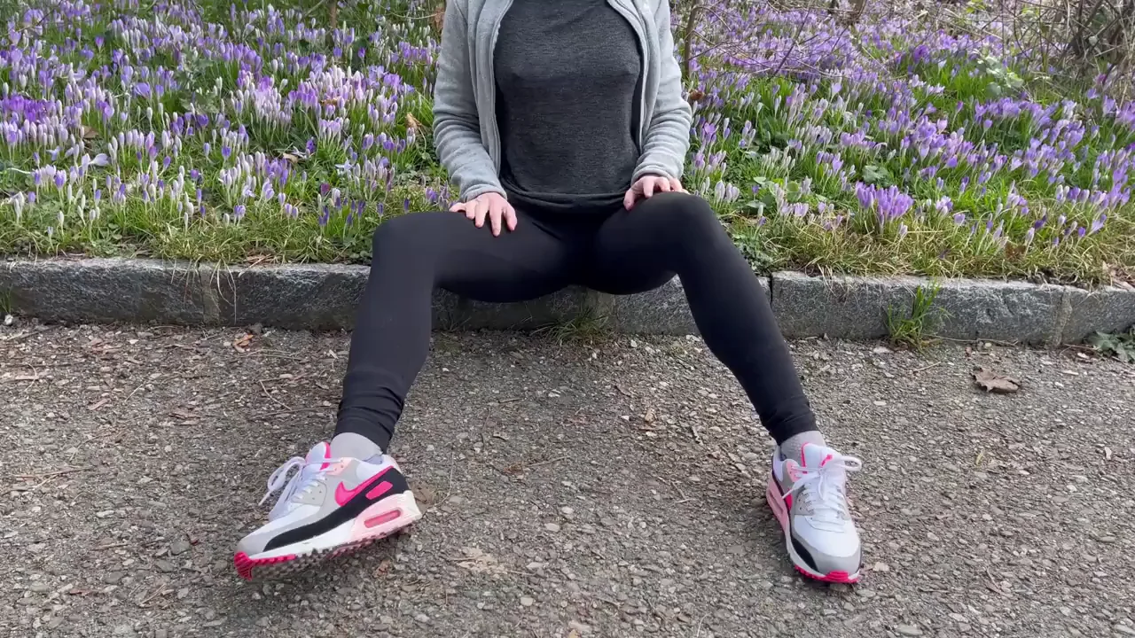First Post Tease: Spreading Legs & Flashing Juicy Tits Outdoors 🔥🍈🍈