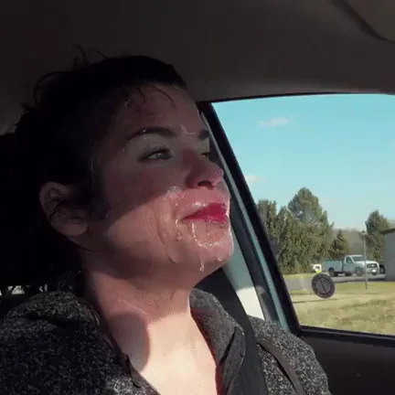 Husband filming me wearing my prize after blowing him in the car - Sammi Starfish