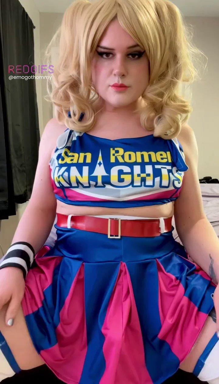 you go back to her place and she has a surprise under her cheerleader skirt. what are you doing?