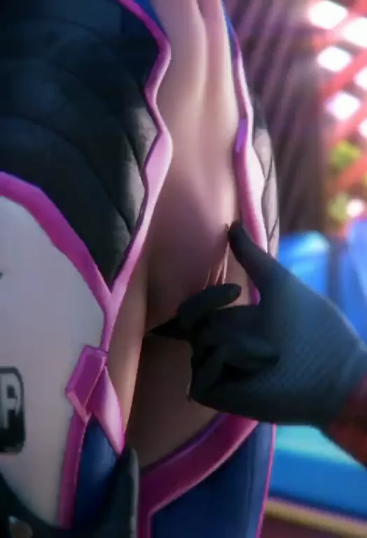 Angela Mercy and Hana D.Va Fingerbang in Shiny Overwatch Catsuits