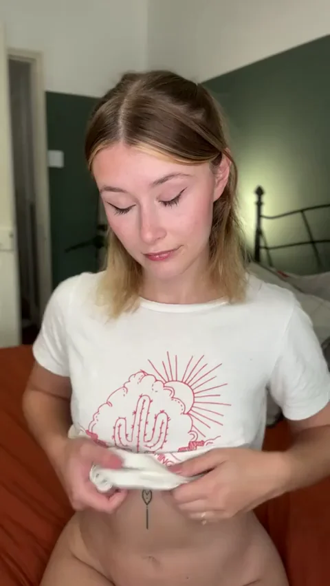 Tiny Handful Titties Tease 🤭🍒