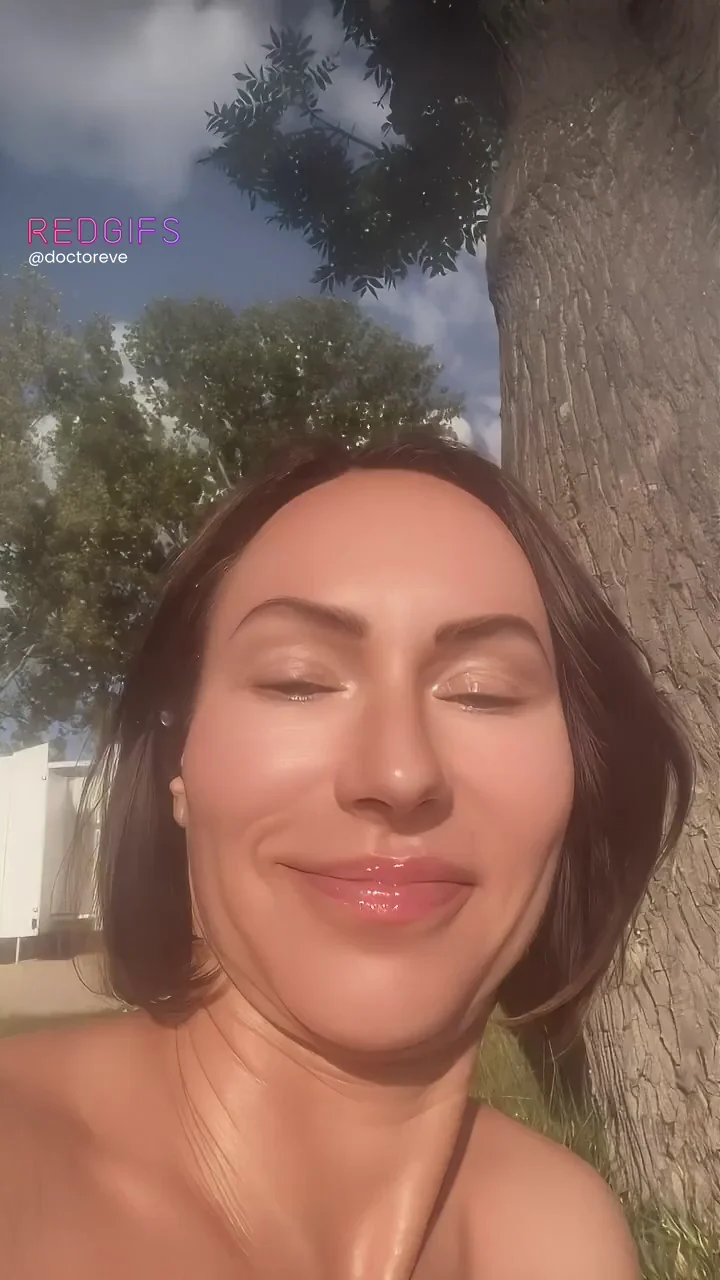 Feeling free relaxing nude in the park!