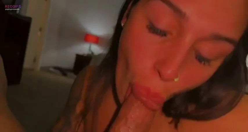 Blowjob Addict Slurps Thick Cock Like a Pro Slut