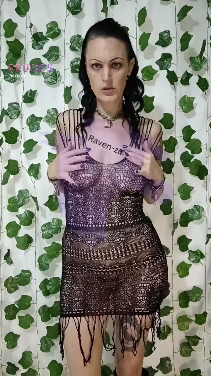 Epic Titty Drop After a Long Day in Sexy Mesh Dress