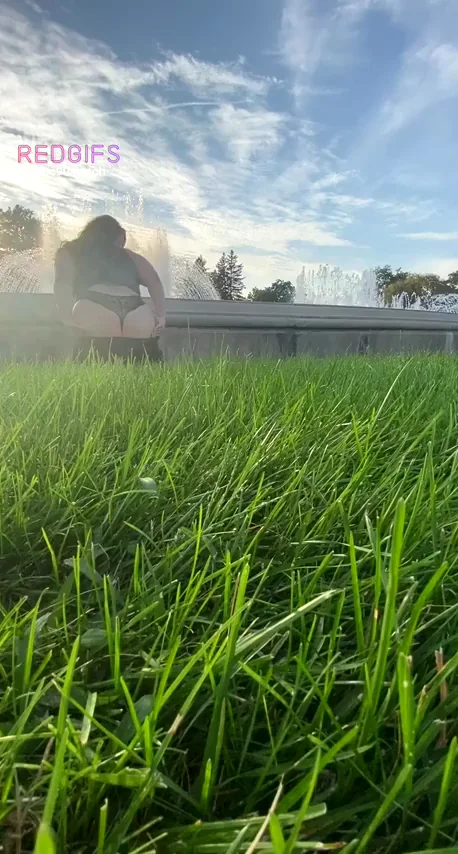 Found this really beautiful fountain at the park.