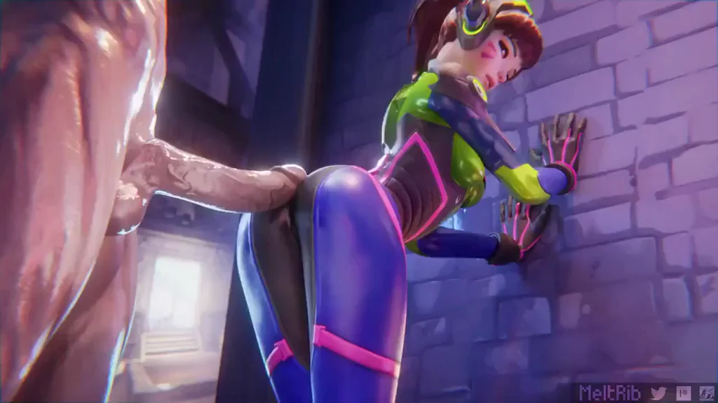 D.Va’s Juicy Buttjob Slam 💦🍑 (MeltRib Overwatch)