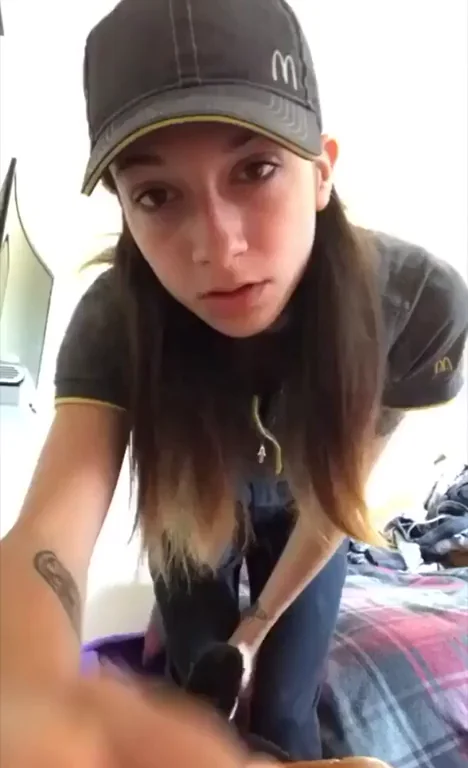 McDonald's Babe Jills Her Tight Pussy After Shift 😈🍟