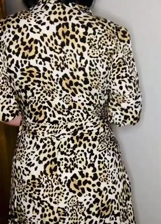 Feel like taking a walk on the wild side and taking off this leopard print dress to show off my leopard print bra. Enjoy!