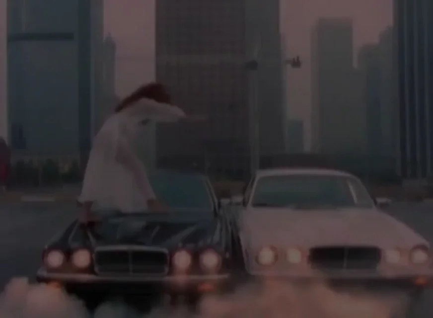 Tawny Kitaen dancing on the hood of cars in Whitesnake's "Here I Go Again" music video(with infamous nipple slip) (1987)
