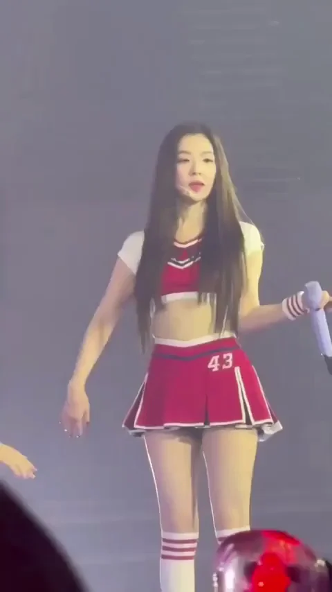🔥 Irene's Slutty Red Velvet Cheerleader Tease 🍑💦