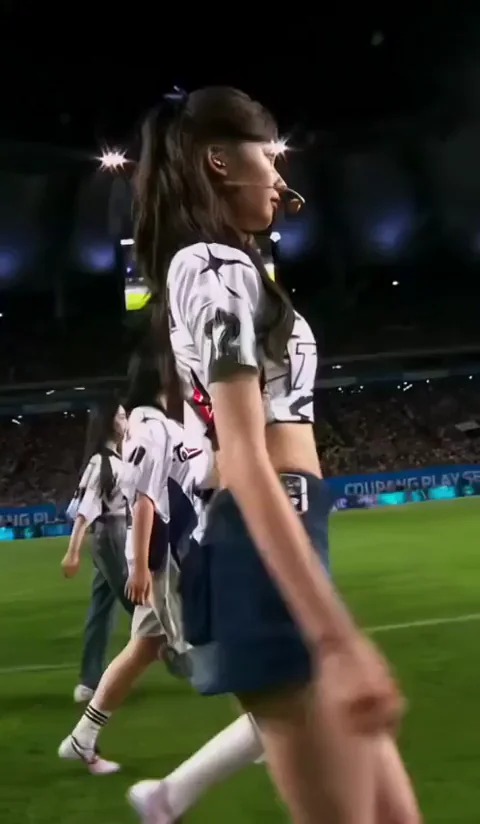 TWICE Sana's Slutty Stadium Strut - Kpop Crop Top Tease