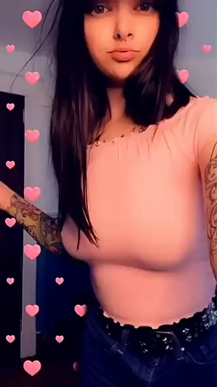 Tattooed Brunette's Pierced Titties Drop & Breathe Free 💕🔥