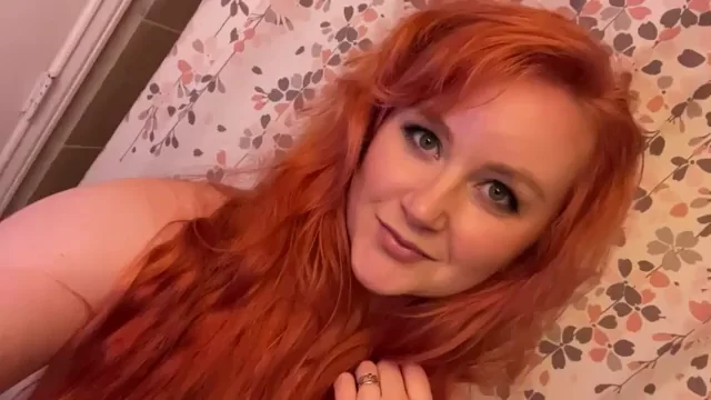 Fiery Redhead Tease 💋 Bouncing Tits Fantasy Ride 🥵
