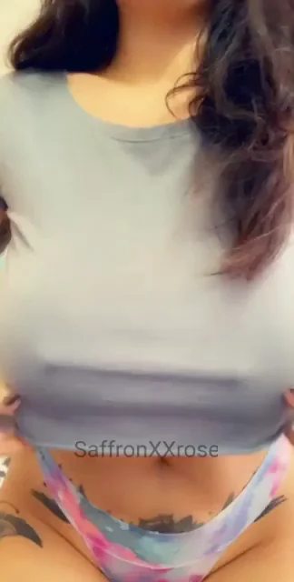 This shirt almost hid all of my boob, except it couldn't contain my nipples!!